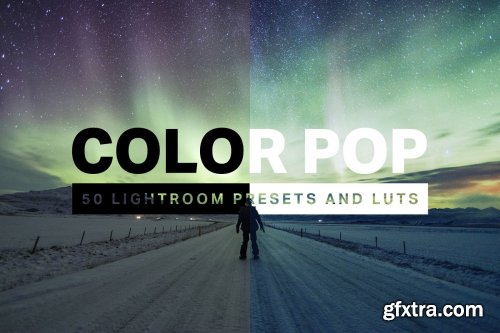 CreativeMarket - 50 Color Pop Lightroom Presets LUTs 4579726