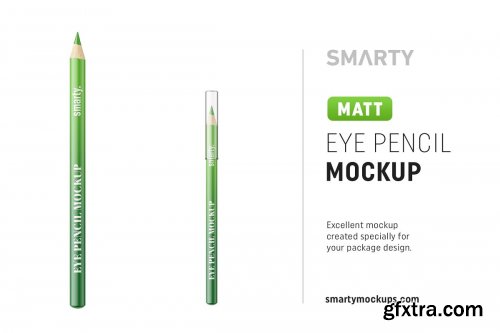CreativeMarket - Matt eye pencil mockup 4570032