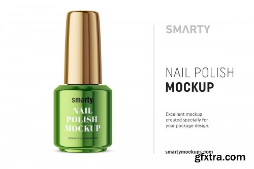 CreativeMarket - Metallic nail polish mockup 4570174