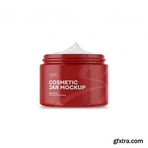 Cosmetic jar mockup Premium Psd