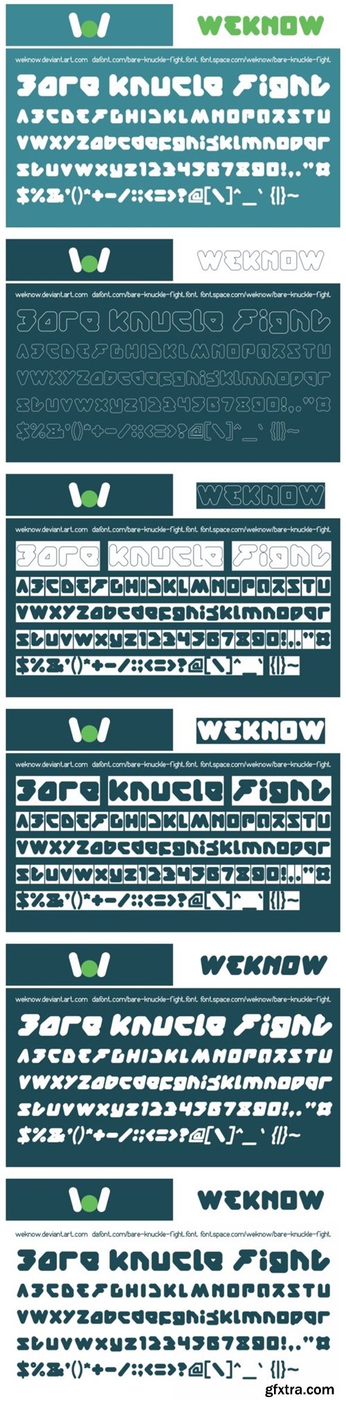 Bare Knuckle Fight Font