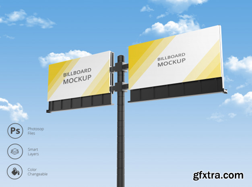 Outdoor billboard mockup Premium Psd