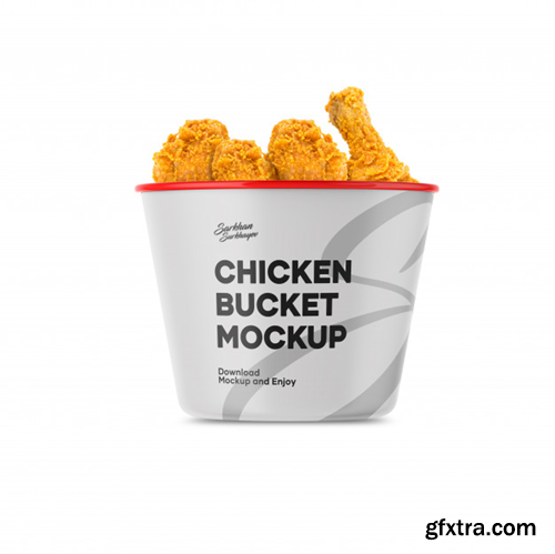 Chicken bucket mockup Premium Psd