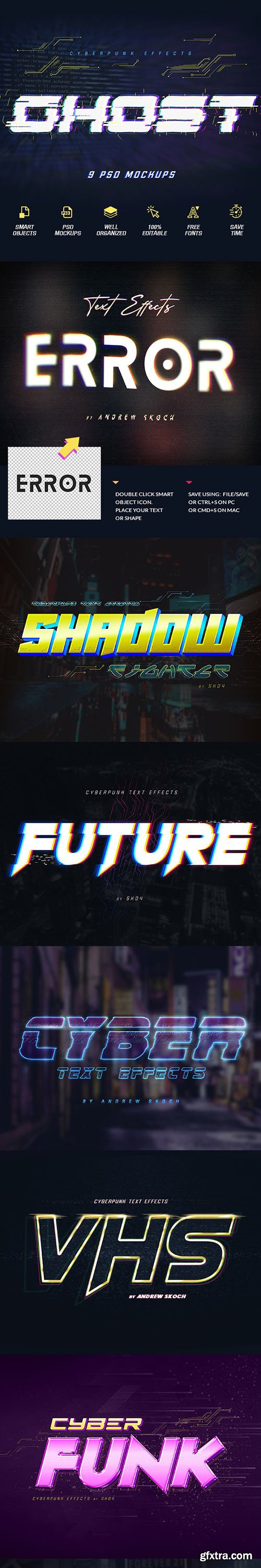 Graphicriver - Cyberpunk Text Effects vol 2 25668840