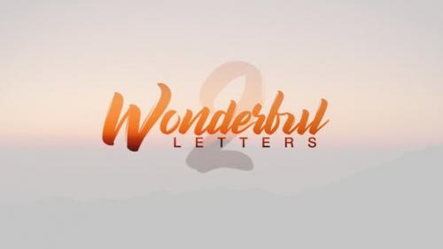 Videohive - Wonderful Letters 2 - 22043498