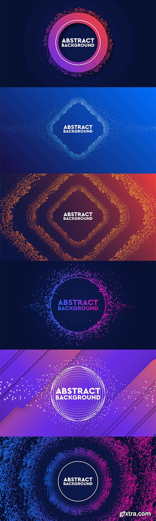 Dynamic Abstract Flow Particles Background Template