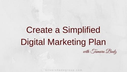 SkillShare - Create a Simple Digital Marketing Plan
