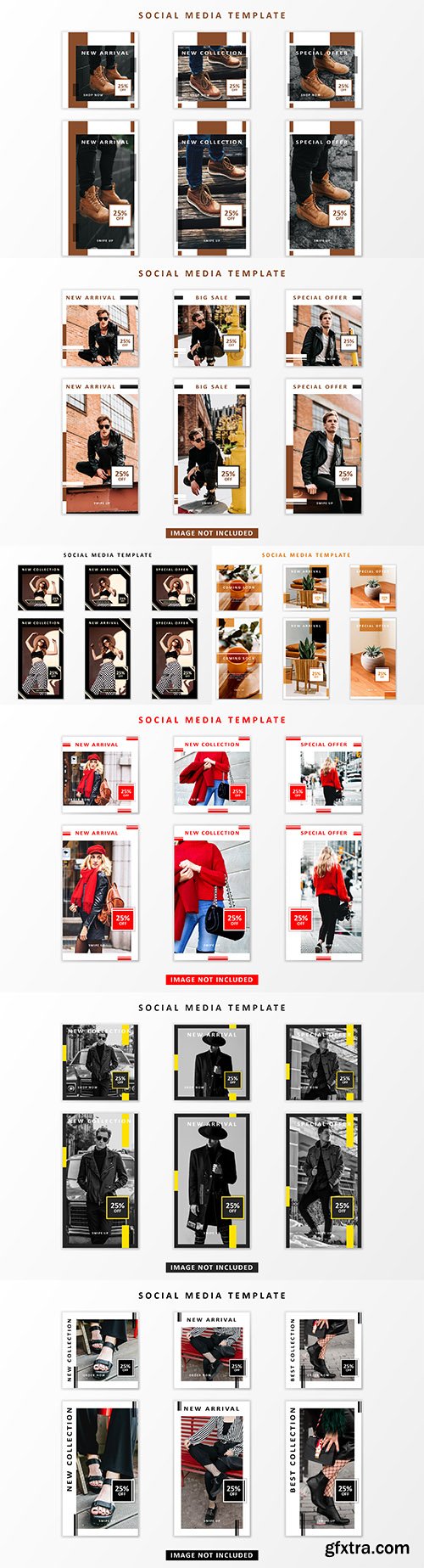 Social media posts mega sale templates design 3