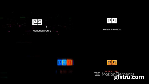 MotionElements Modern Glitch Logo 11656074