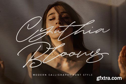 Cynthia Blooms - Monoline Signature logotype
