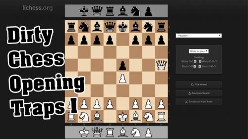 SkillShare - Dirty Chess Opening Traps - The Patzer Opening / 1. e4 e5 2. Qh5?!