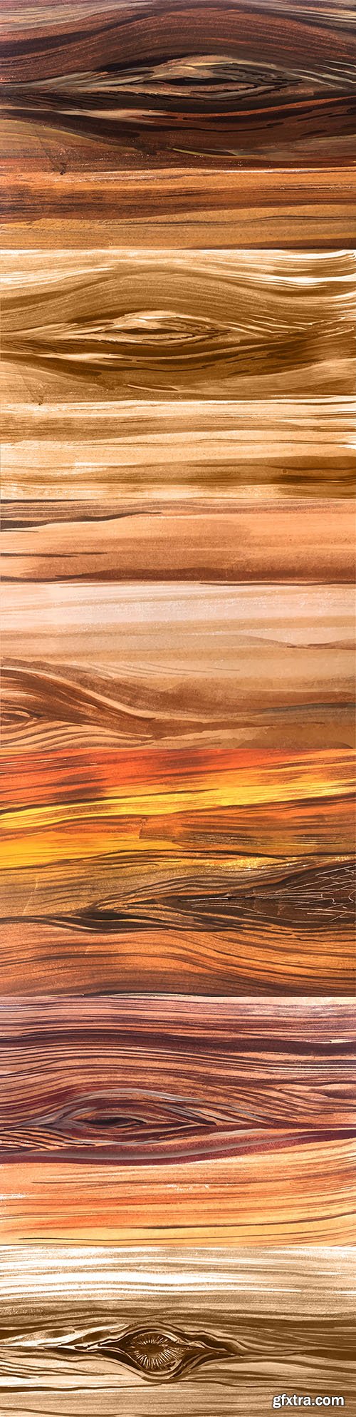 Abstract brown wooden design watercolor texture