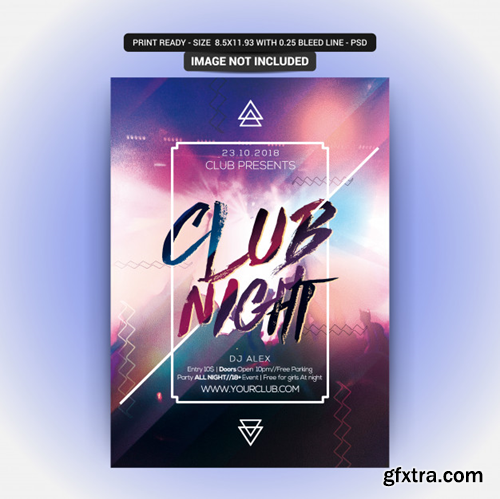 Club night party Premium Psd