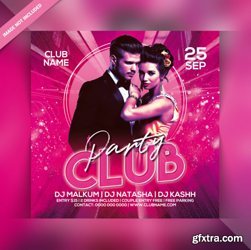 Club party flyer Premium Psd
