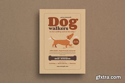 Dog Walker Event Flyer