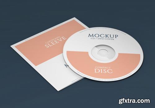Promotional material cd package mockup Premium Psd