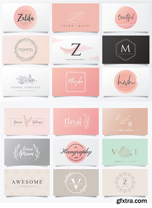Feminine Logos for Business Cards