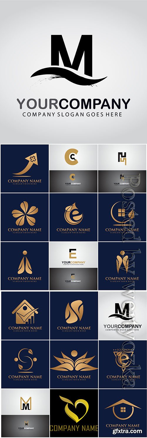 Logos in vector, business icons, emblems, labels # 6