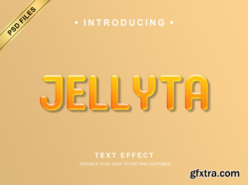 Jellyta text effect Premium Psd