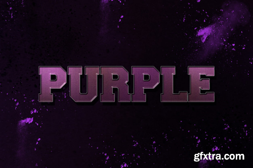 Purple text style effect Premium Psd