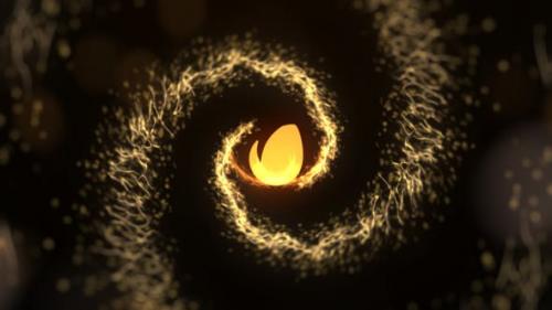 Videohive - Golden Particles Intro - 22778505