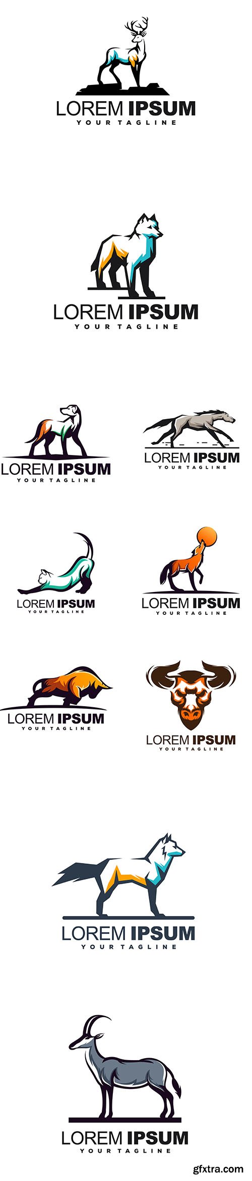 Modern Colorful Logo Template Set