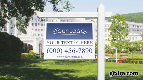 MotionElements Real Estate Sign Logo – After Effects Template 11322386