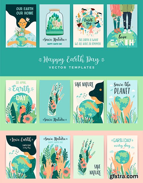 Earth Day Save Nature Template Set