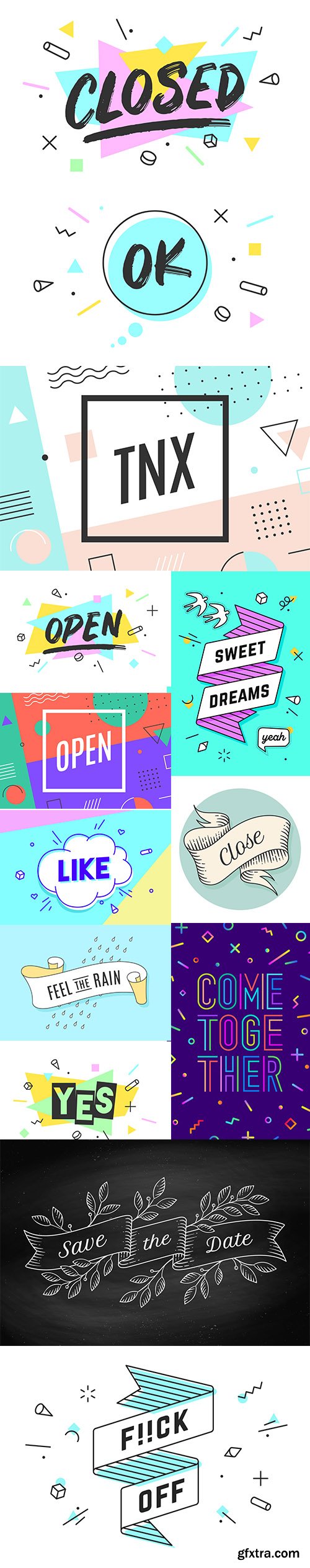 Colorful Graphic Design Banner with Text