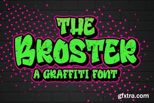 Broster - a Graffiti Font