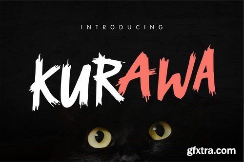 Kurawa - Brush Font