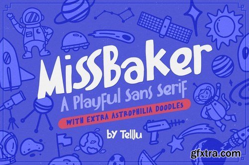 MissBaker - A Playful Sans Serif + Extra Doodles