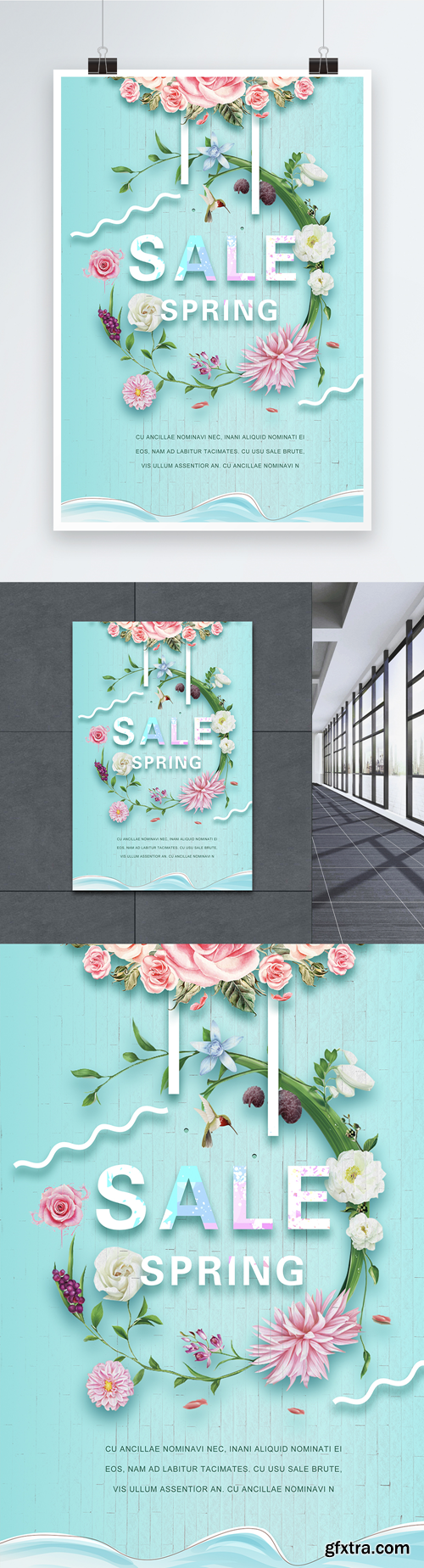 spring flower promotion poster