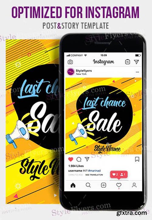 Last Chance Sale V1203 2020 Instagram Story and Banner PSD Template