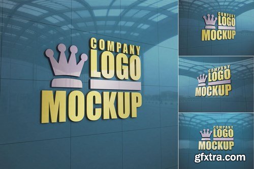 Logo Sign Wall - Mockup