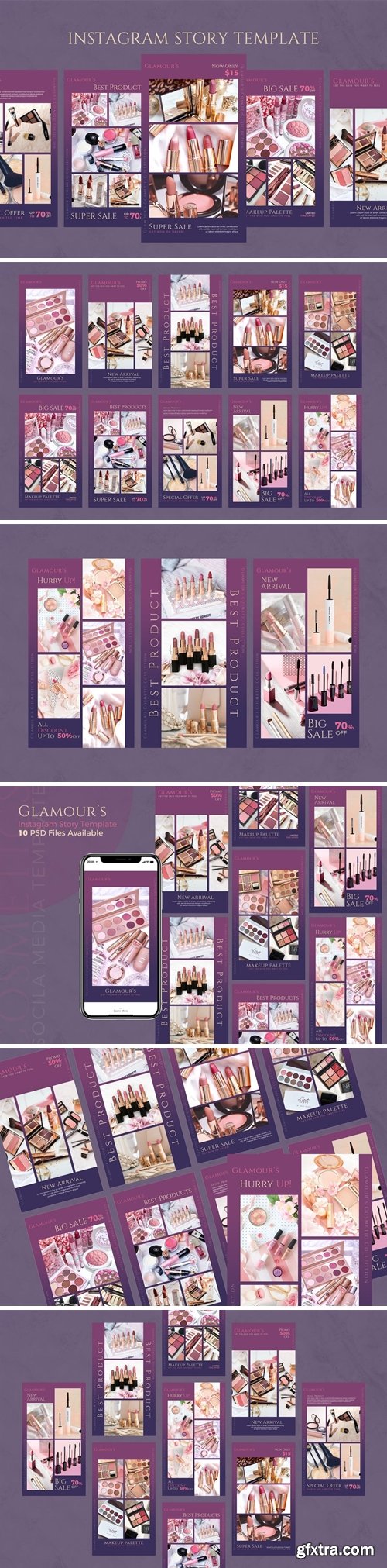 Glamour\'s - Cosmetic Instagram Story Template