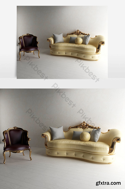 Furniture model bedroom home model sofa Decors & 3D Models Template MAX