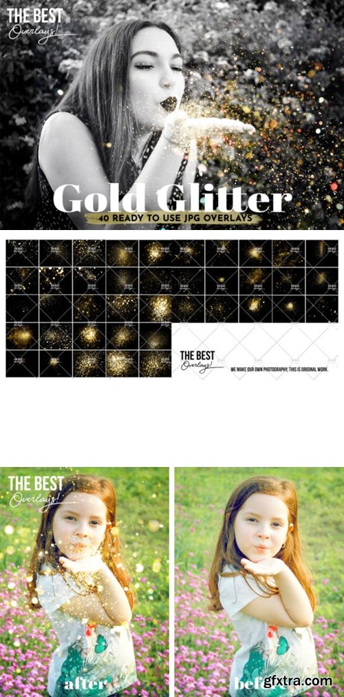 40 Blowing Glitter Photoshop Overlays 3661193