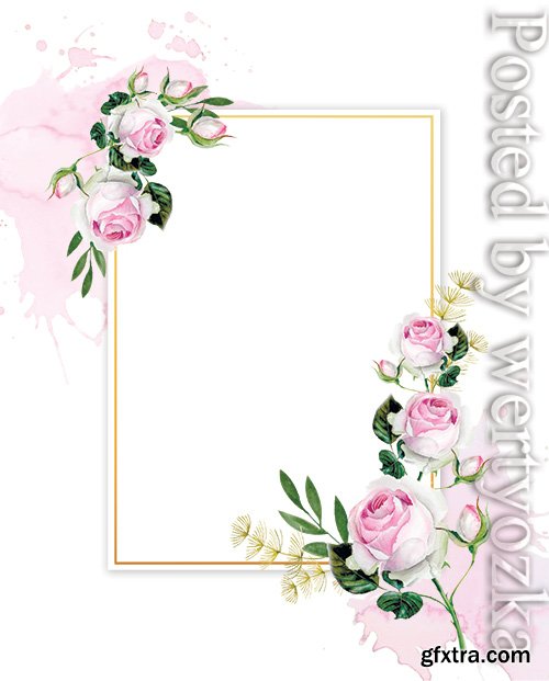 Roses Wedding - Premium flyer psd template