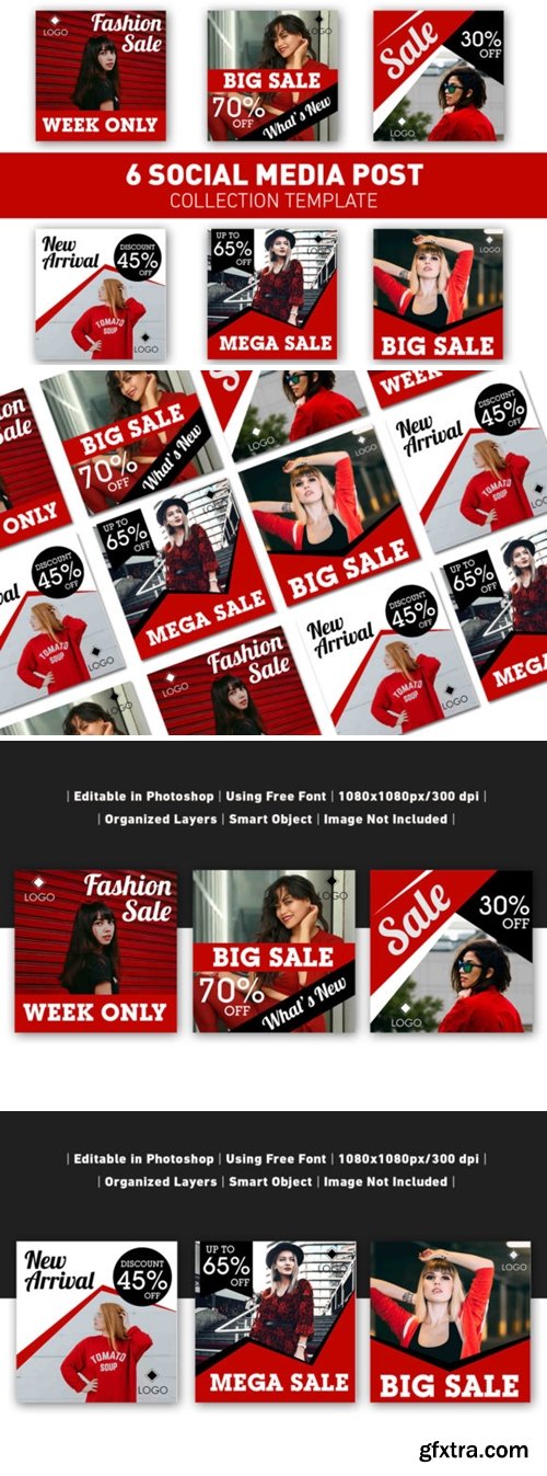 Social Media Post Red Sale Collection 3676458