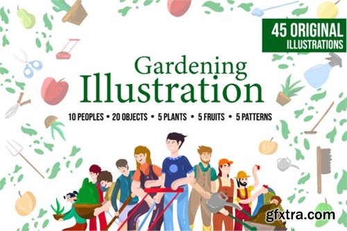 Gardening Illustration Bundle 3670829
