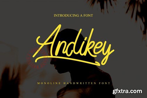 Andikey Monoline Font