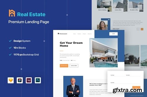Real Estate Property Landing Page Website Template