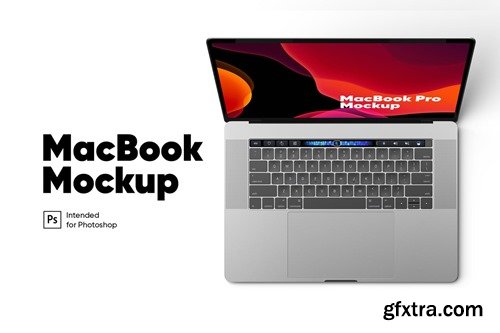 MacBook Pro Top View Mockup