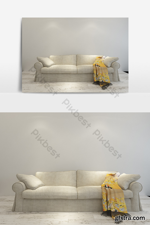 Modern minimalist fashion sofa model Decors & 3D Models Template MAX