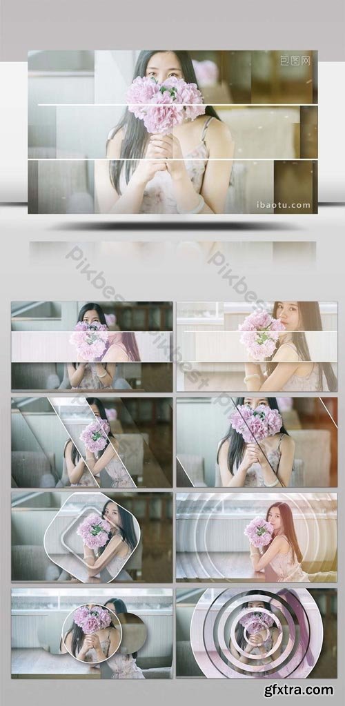 PikBest - Romantic transition transition animation package picture show slide ae template - 100661