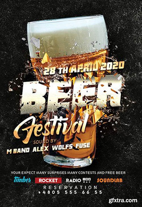 Beer Festival V1503 2020 Premium PSD Flyer Template