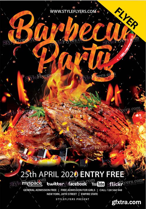Barbecue Party V1503 2020 PSD Flyer Template