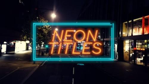 Videohive - Neon Titles Promo - 26115481