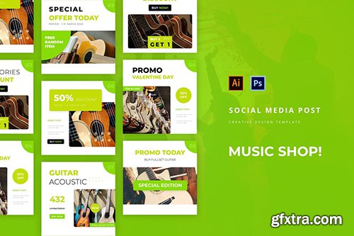 Music Shop Social Media Post